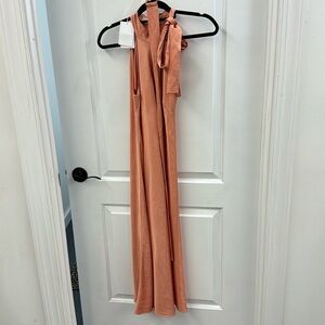 Zimmermann Neck Tie Halter Bias Dress